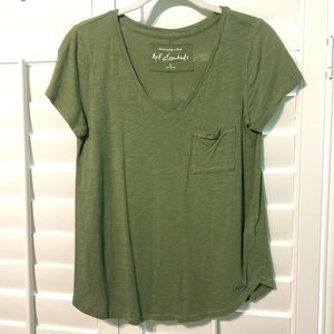 A&F green tee